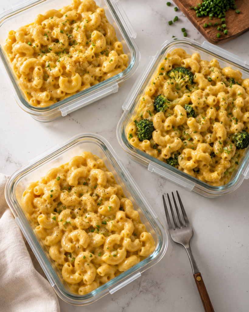 High-Protein Vegan Mac and Cheese Meal Prep