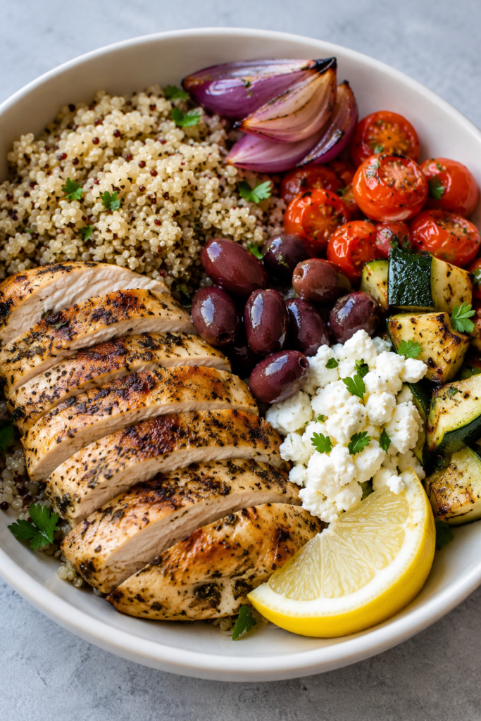 Mediterranean chicken meal p