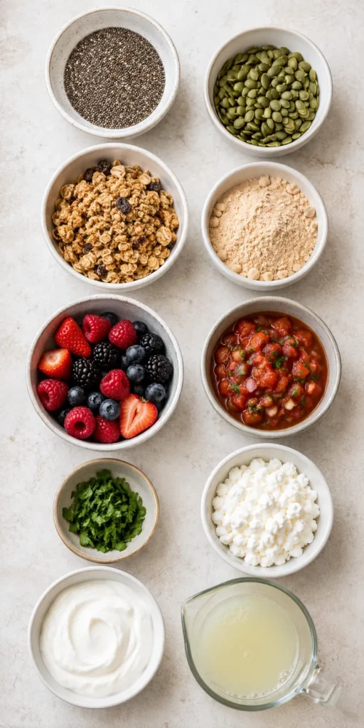 Protein boosters and toppings for high-protein breakfast bowls