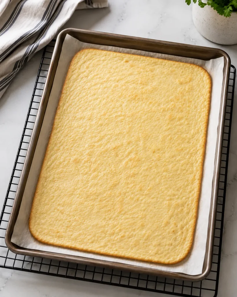 Freshly baked cottage cheese flatbread cooling on parchment paper
