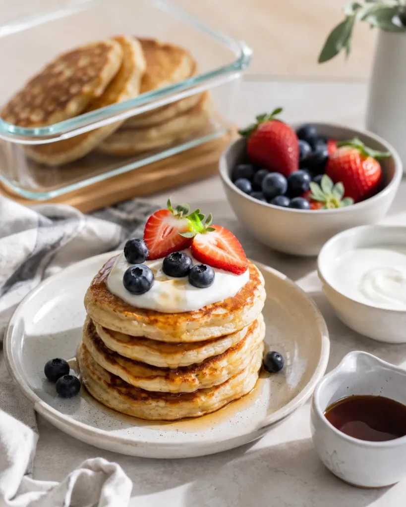 Greek Yogurt Pancakes Summary Shot
